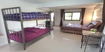 Family room for four in Bua Daeng Homestay Resort