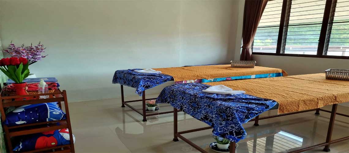 enjoy a relaxing massage at the red lotus sea