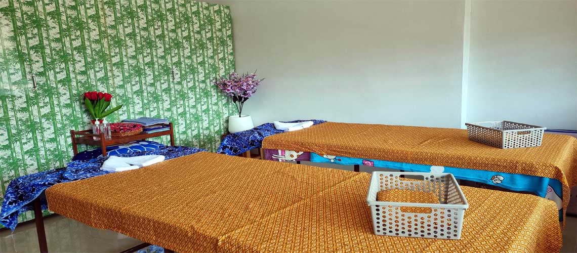 airconditioned comfort during your Thai massage