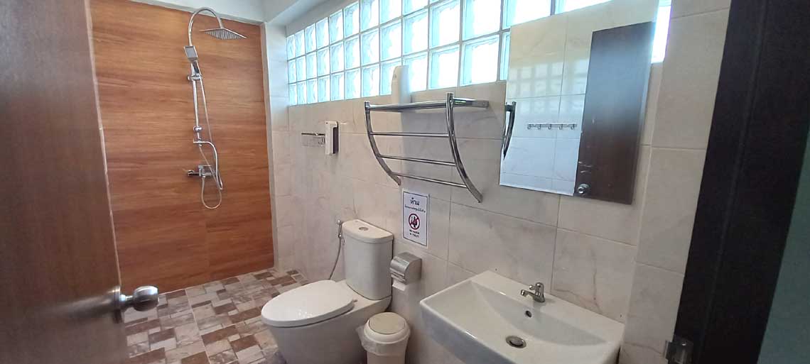the bathroom of your accommodation